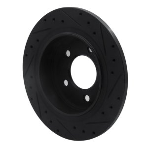 Chrysler Pacifica Brake Rotor(s) (1) - Rear Left - R1 Concepts - Drilled & Slotted - Black - `04-`08